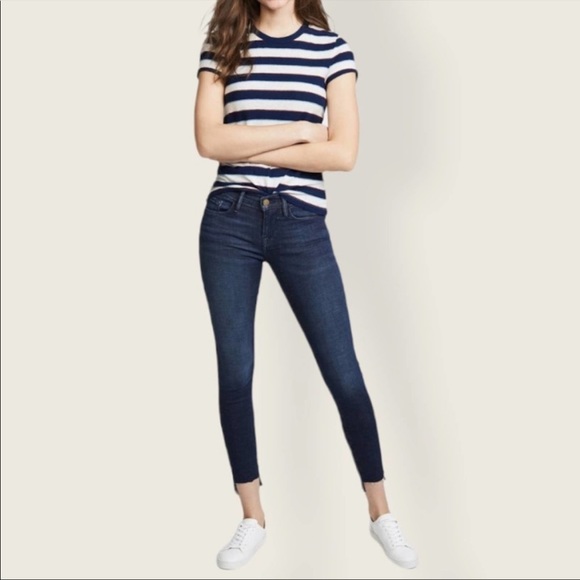 Frame Denim Le Skinny de Jeanne Denim Blue Jeans